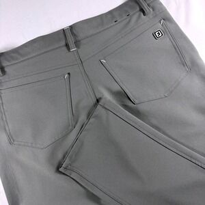 FootJoy 5-Pocket Golf Pants Men 34x34 Grey Athletic Fit Performance Stretch